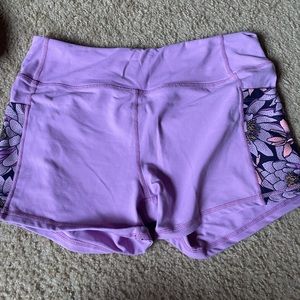 Purple Floral Born Primitive shorts